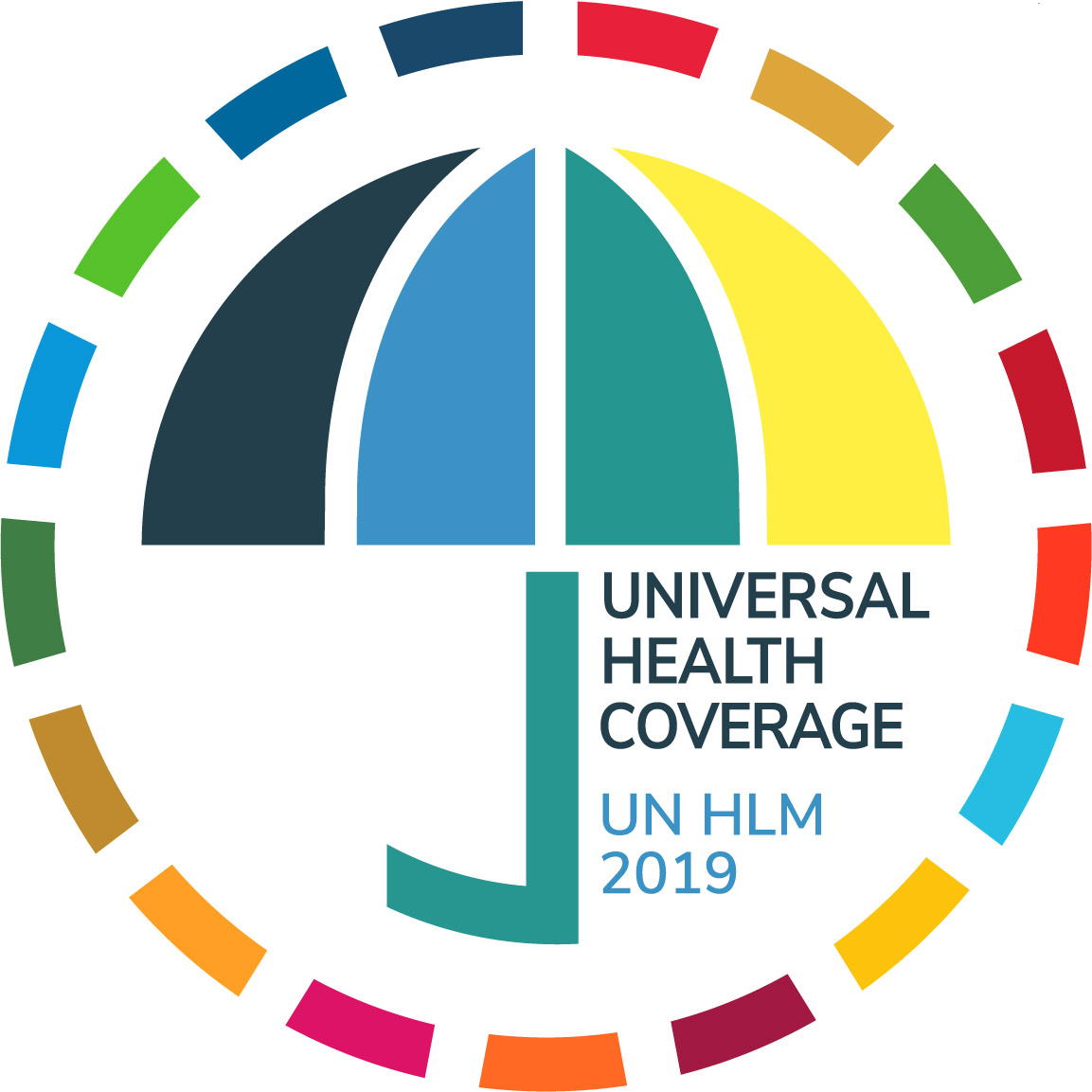 Logo for the United Nations High-Level Meeting on Universal Health Coverage, credit to UHC2030