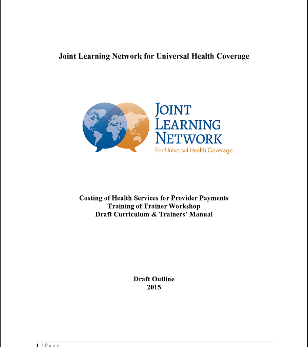 Costing Train the Trainer Course Materials