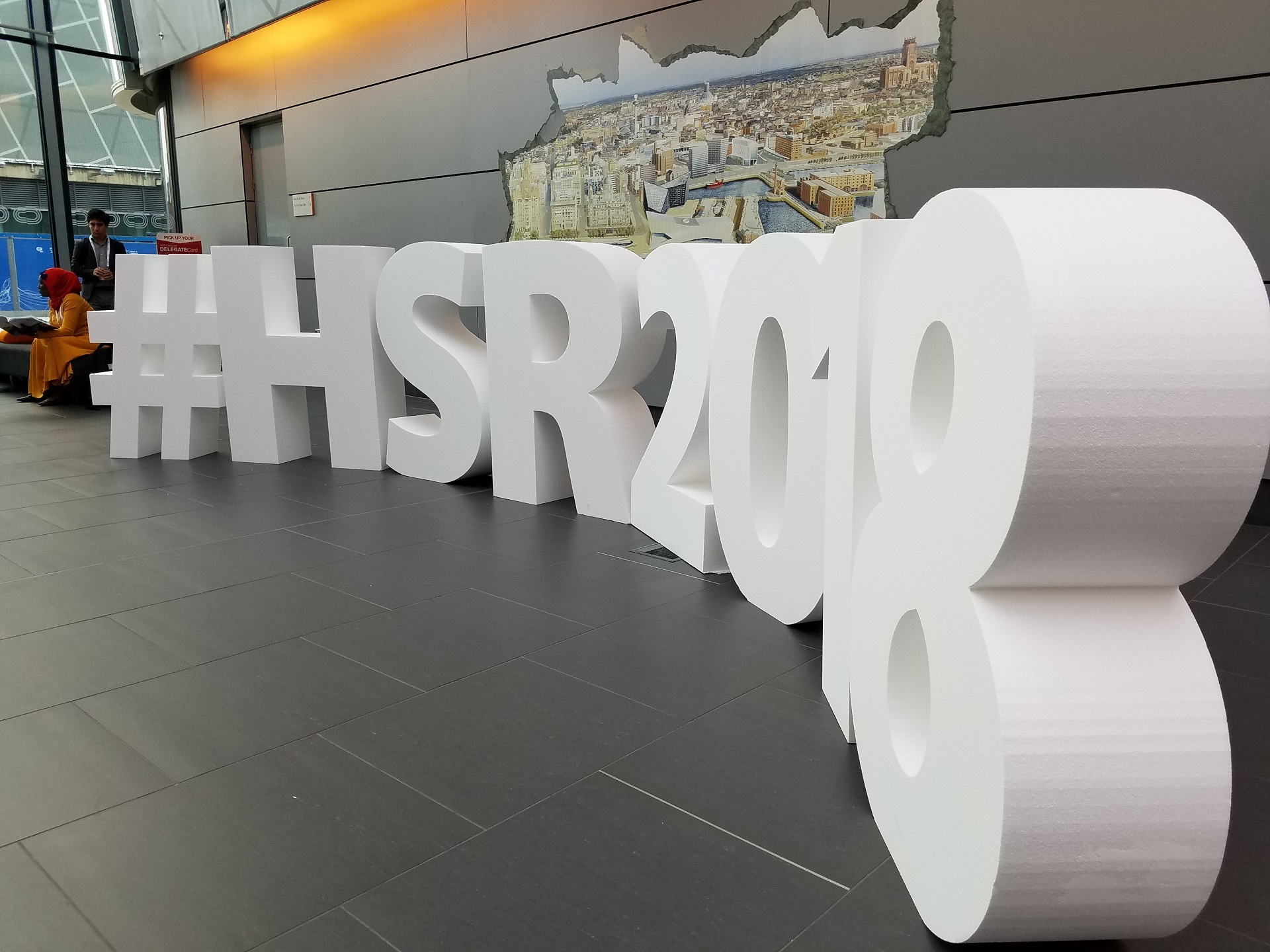Lifesized foam #HSR2018 letters