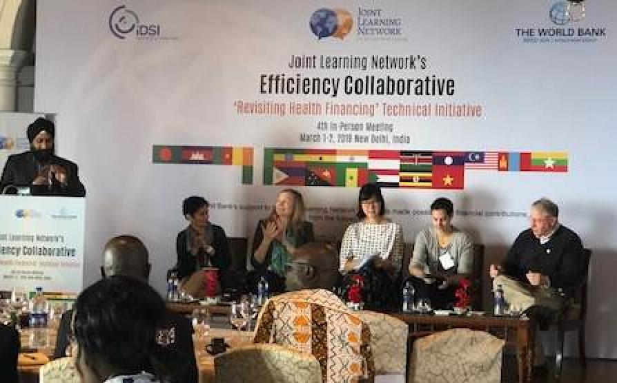 Panelists discuss at the Efficiency collaborative meeting in March 2019.
